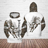 Maxcorners Personalized Bull Riding Brown Rodeo Camo