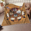Maxcorners Wolf Native American All Over Printed Blanket