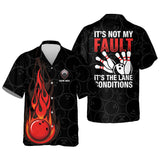 Maxcorners It's Not My Fault It's The Lane Condition Personalized Name Hawaiian Shirt