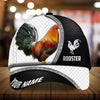 Maxcorners Premium Metal Curve Rooster 3D Multicolor Personalized Cap
