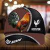 Maxcorners Premium Metal Curve Rooster 3D Multicolor Personalized Cap