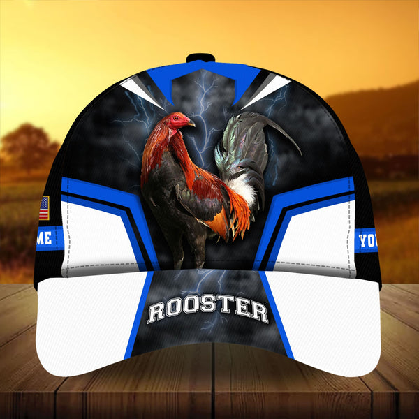 Maxcorners Super Cool Rooster 3D Multicolor Personalized Cap