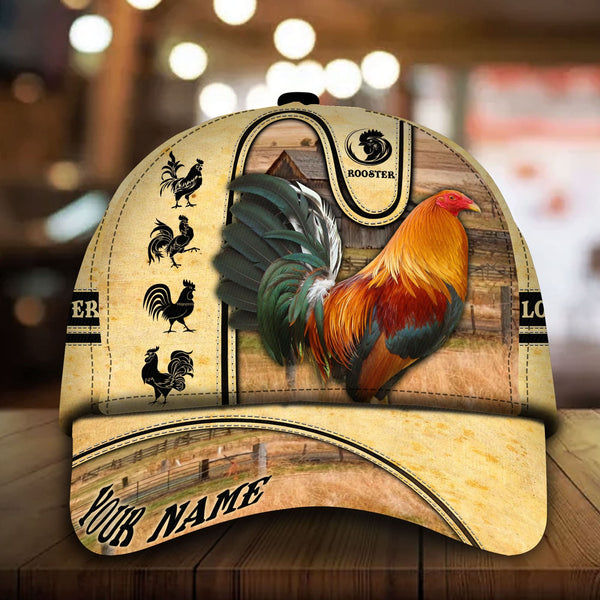 Maxcorners The Coolest Rooster Personalized Cap