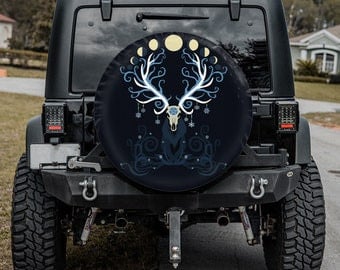 Maxcorners Deer Hunting Gift For Him Camping Truck - Tire Covers