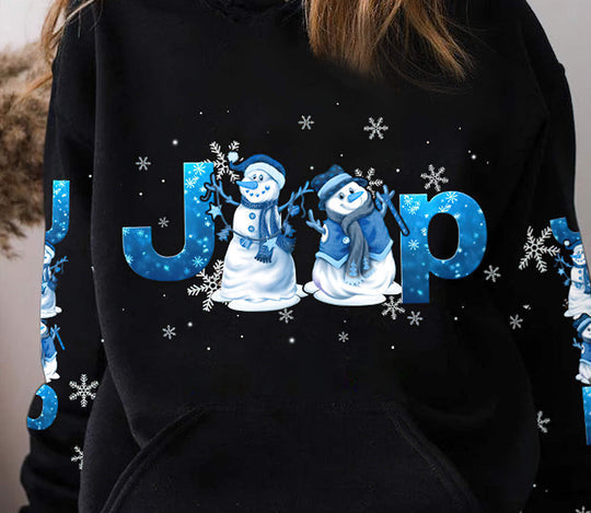 Maxcorners Jeep Snowman Hoodie PT081222