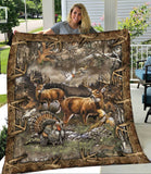 Maxcorners Deer Hunting Three Blanket