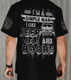 Maxcorners I'm A Simple Man Jeep Jersey Shirt