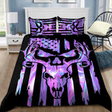 Maxcorners Deer Hunting Black Purple Blanket