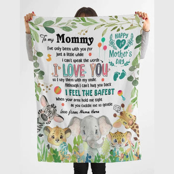 Maxcorners Mother's Day Mommy I Love You Personalized Name Blanket