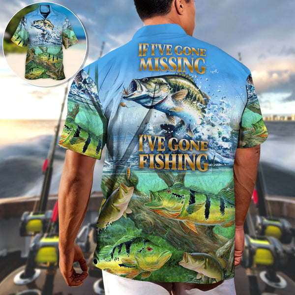 Maxcorners Fishing If I've Gone Missing I've Gone Fishing Hawaiian Shirt