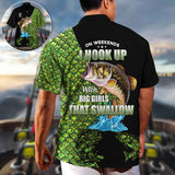 Maxcorners Fishing On Weekends I Hook Up With Big Girls Hawaiian Shirt