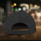 Maxcorners Black Classic Personalized Name 3D Cap