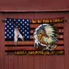 Maxcorners Native American Grommet I Was Not Born In USA Flag