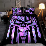 Maxcorners Deer Hunting Black Purple Blanket