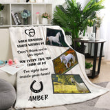 Maxcorners Customized Gift for Horses Lovers, When Tomorrow Starts Without Me - Blanket