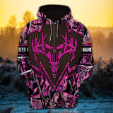 Maxcorners Personalized Beloya Premium Punisher Deer Hunting Hoodies 3D