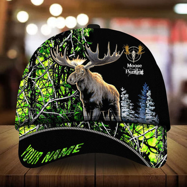 Maxcorners Loralle Moose Hunting Personalized Cap