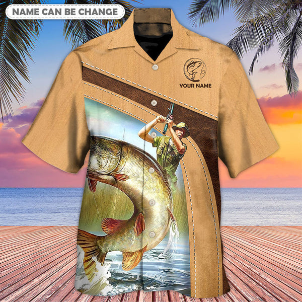 Maxcorners Fishing An Old Fisherman And The Best Catch Personalized Hawaiian Shirt