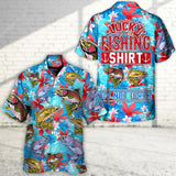 Maxcorners Fishing Hunting Lucky Fishing Shirt Do Not Wash Tropical Vibe Hawaiian Shirt