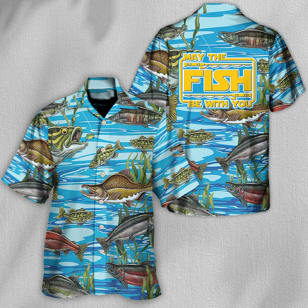 Maxcorners Fishing May The Fish Be With You Hawaiian Shirt