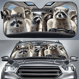 Maxcorners Raccoon Family All Over Printed 3D Sun Shade