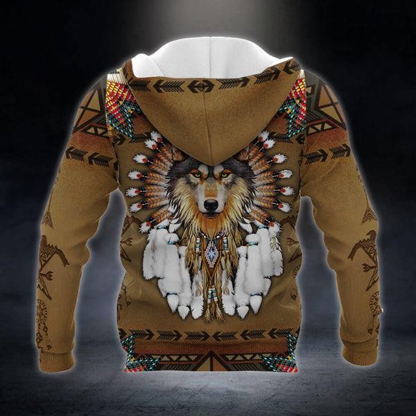 Maxcorners Wolf Native American 3D
