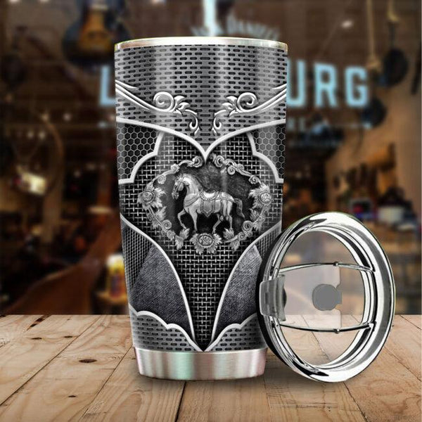 Maxcorners Warrior Horse Stainless Steel Tumbler