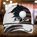 Maxcorners Golf Premium Cracked Personalized Name All Over Printed Cap