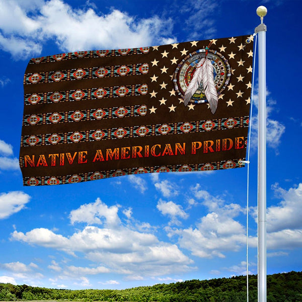 Maxcorners Native American Pride Grommet Flag