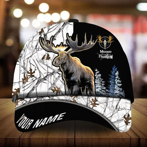 Maxcorners Loralle Moose Hunting Personalized Cap