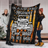 Maxcorners Soft Throw Jeep Quotes On A Dark Desert Highway Cool Way Blanket