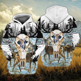 Maxcorners Deer Skull Hunting All Over Printed 3D Shirts