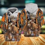 Maxcorners  Three Deers Hunting All Over Printed 3D Shirts