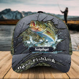 Maxcorners Personalized Fish Aholic Water Grass Cap