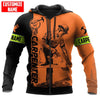 Maxcorners Personalized Name Orange & black Carpenter 3D All Over Printed HU120