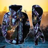 Max Corner Premium Deer Hunting Skull Pattern Country Girl Personalized 3D Style 6 Combo Hoodie & Legging Set