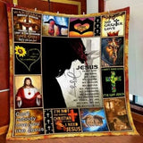 Maxcorners Jesus No Greater Love Quilt- Blanket