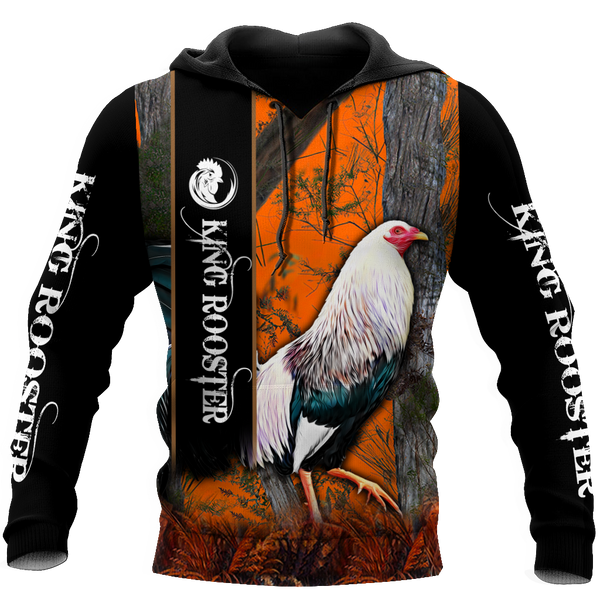 Maxcorners King Rooster Camo Unisex Deluxe Hoodie