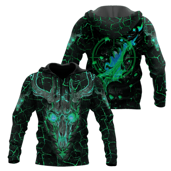 Maxcorners Deer Hunting 3D Over Printed Hoodie