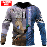 Maxcorners Duck Hunting Personalized 3D Over Printed Hoodie