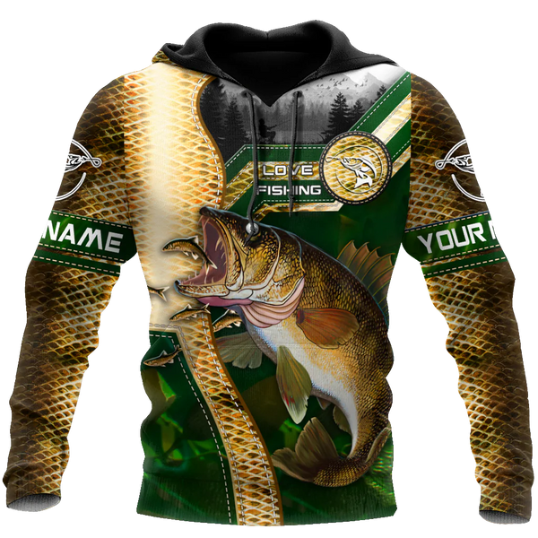 Maxcorners Custom Name Walleye Master Fishing Camo