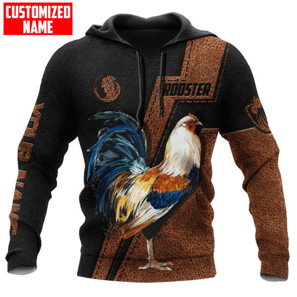 Maxcorners Personalized Name Rooster Classic Unisex Hoodie