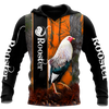 Maxcorners Love Rooster All Over Printed Unisex Hoodie