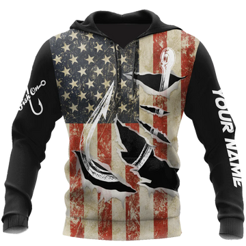 Maxcorners Custom Name Hooked On Fishing America