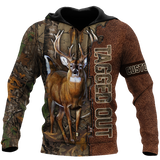 Maxcorners Deer Hunting Personalized Name 3D Over Printed Hoodie