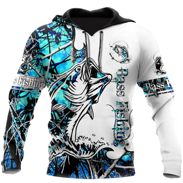 Maxcorners Bass Fishing Sport Blue Camo Tattoo