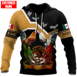 Maxcorners Rooster Confrontation Unisex Deluxe Hoodie