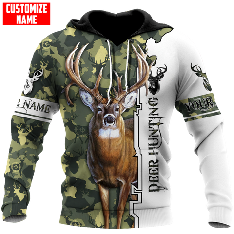 Maxcorners Customized Name Deer Hunting 2 3D Design All Over Printed