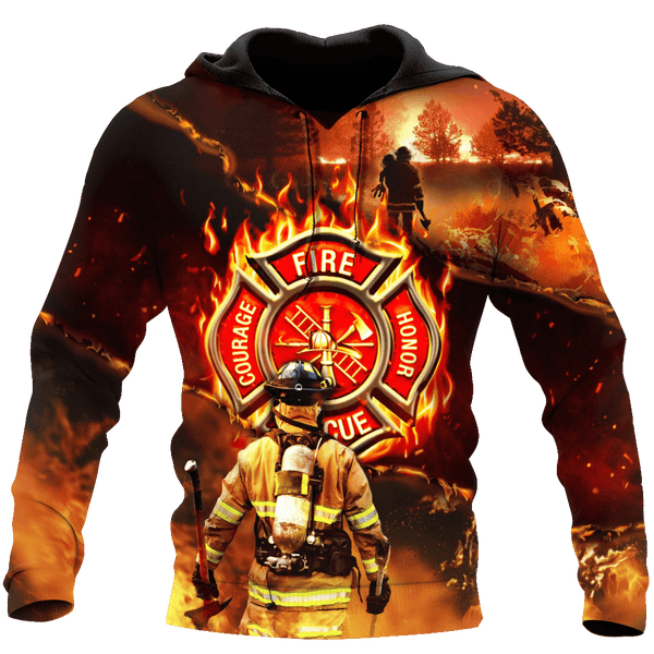 Maxcorners Firefighter All Over Printed Shirts