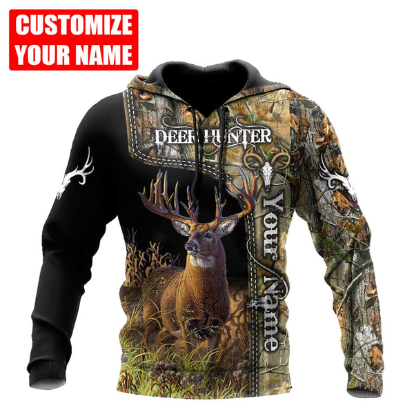 Maxcorners Custom Name Deer Hunting 3D Design All Over Printed